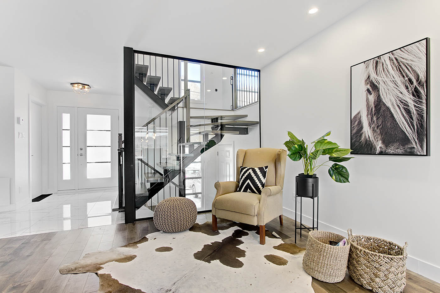 Espace de vie hall entrée Stoneham LP2 Construction