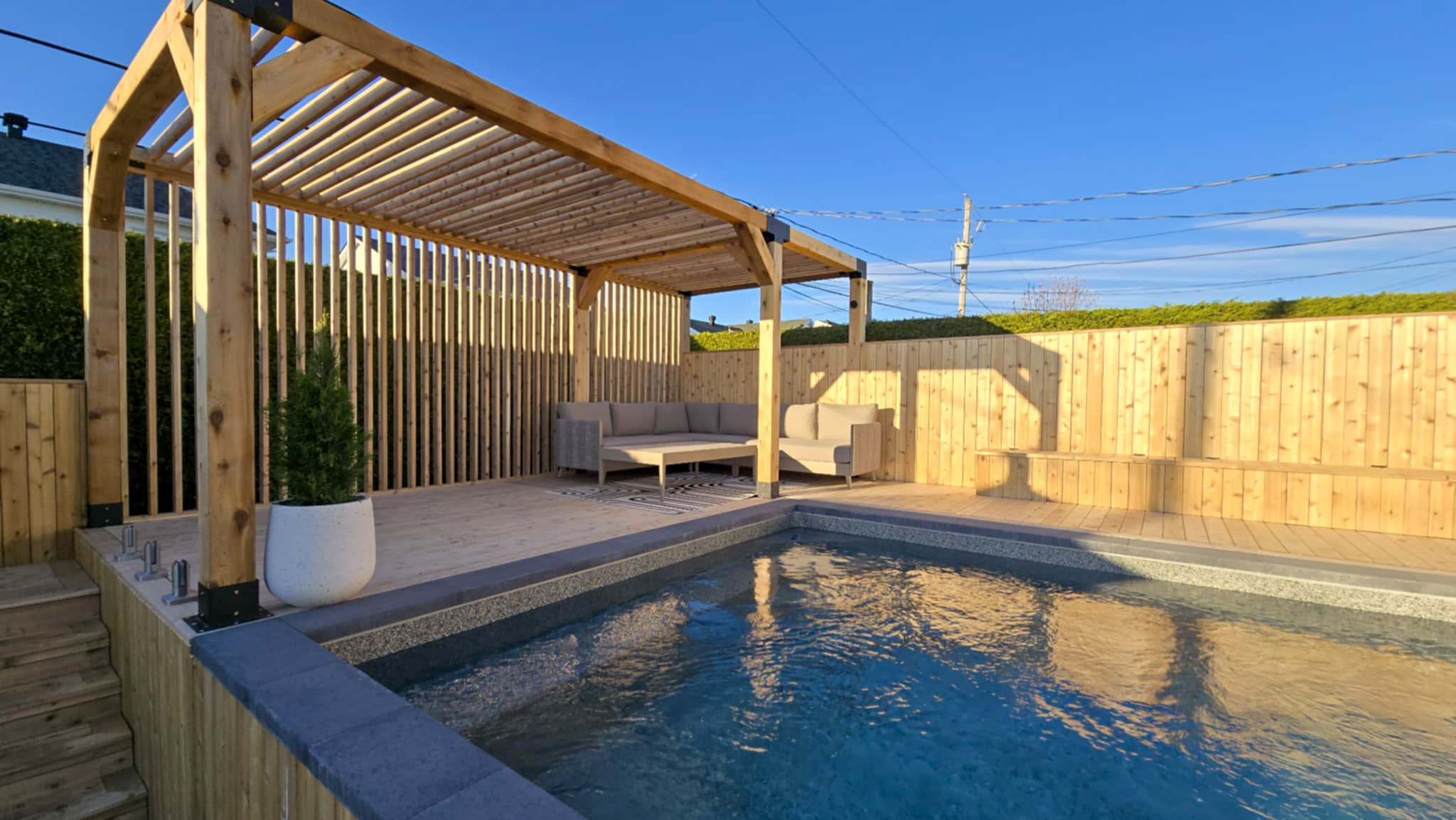 Terrasse patio haut de gamme Beauport LP2 Construction